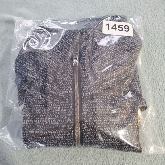 Lululemon Jacket Womens Medium Gray Black Active Yoga Two Tone Full Zip - Picture 11 of 11